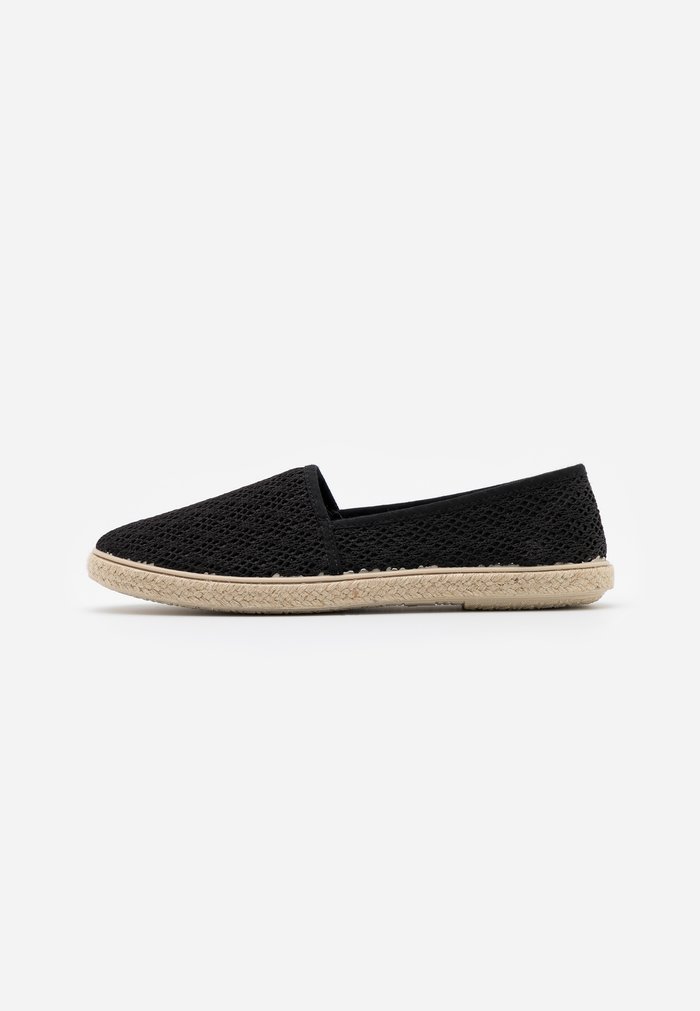 Chaussure Basse Anna Field Espadrillas Plates Slip on Noir Femme | KMK-1204482